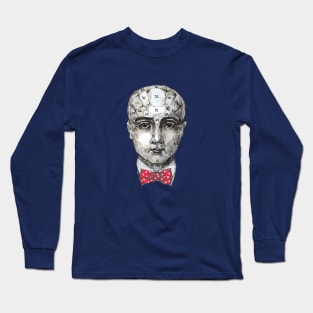 Phrenology head - bowtie Long Sleeve T-Shirt